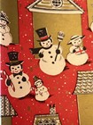 Over 16 Ft X 30    Vintage Christmas Wrap  Snowmen  Soldiers  Santa  Folded  Read