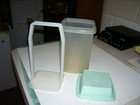 Vintage Tupperware 3 Pc Pickle Keeper Pick-a-deli Container Mint Lid 1560-4