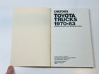 Vintage Toyota Service Repair Shop Maintenance Manual Book Hi-lux Pick-up Truck
