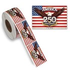 500 Pcs 2 75 x1 57  Patriotic 250th Independence Anniversary Stickers St-q01