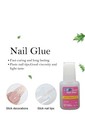 10g Fast Drying Nail Glue For False Nails Glitter Acrylic Nail 3pcs