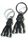 Nwot 2 Two Kipling Flat Silver  Metal Monkeys Key Chain Ring Bag Charm Fob