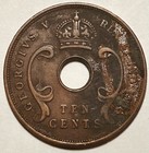 East Africa  Coins  British Administration 10 Cents 1924