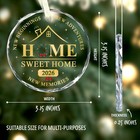 New Home Ornament 2026 Sweet Glass First Home Christmas Keepsake