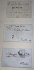 Mexico 12 Stampless Covers 1827 To 1856 Lagos Los Reyes San Dimas Rio Grande Xf