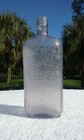 Restored - 1890 s Antique Quart Size Amethyst Whiskey Bottle   9 1 4  Tall 