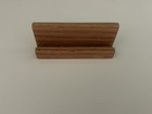 Wooden Desk Business Card Holder Display Stand  Fits Trading Card In Top Loader