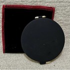 Vintage Japanese Geisha Kimono Folding Pocket Compact Mirror Gold Tone Pouch
