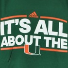 Ncaa Adidas Miami Hurricanes Its All About The U Men Adults Tshirt Tee