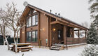 Prefab Log Cabin Home Kit Natural Wood 2045 Ft     190 M   - Discount Card 3  Off