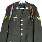 U s  Army Vintage Military Uniform Jacket Spearhead Various Medals Patches 36r