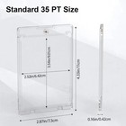 100pack Magnetic Trading Sports Card Holders 35pt One-touch Hard Uv Protection
