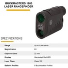 Sig Sauer Buckmasters 1800 6x22mm Red Led Display Class1m Blk Laser Rangefinder