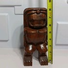 Hand Carved Wood Tiki God Figure Statue Hawaiian Aloha 