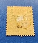 Gibraltar Stamp  Scott 1 Mint And Hinged With A Fault