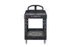Rubbermaid Commercial Products 2-shelf Utility service Cart  Medium  Black  Lipp