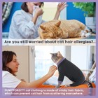 Pumyporeity Sticky Hair Cat Clothes Prevent Hair Loss Pajamas Soft Cat Sweaters 