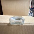 Clear Vintage  Bottle    Silver Chain Medicines Guaranteed     With Embossed Chain  