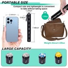 1 2x Portable Pill Box 7 Day Medicine Case Waterproof Metal Container For Travel