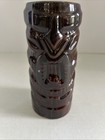 Vtg Queen Kapiolani Waikiki hawaii  Tiki Mug Brown Htf Luck Happy