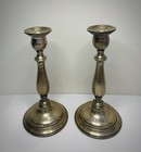 Sterling Silver International lord Saybrook 9  Weighted Candle Holders N93