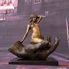 Vintage Bronze Sculpture Statue Woman Hand Nude Marble Deco J b Rare