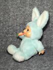 Vtg 1970 s Russ    munchin    Plush Baby Doll bunny W Carrot   Vinyl Face   Hands 