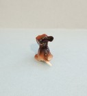 Hr Hagen Renaker Early Running Pup Dog Miniature Figurine Tri-color Htf
