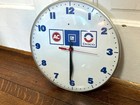 Vtg Ac Delco Gm Dealership Glass Faced Advertising Auto Chevy Ford Clock Sign