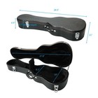 Glarry 26  Ukulele Hard Case  Concert Ukulele Case with Plush Interior Wooden