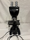 Vintage Bausch And Lomb Microscope With 4 Objectives And Case 