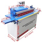 Woodworking Straight Edge Bander High-speed Auto Edge Banding Machine 0-6m min