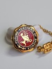 Future Teachers Of America Lapel Pin 2 Pieces Attached With Chain 1959 Vintage