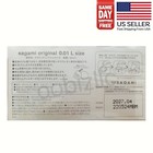 Sagami Original 001 L 0 01mm Non-latex Polyurethane Large Condoms 10pc Japan Us