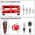 Door Hinge Installation Kit Router Jig Lock Hole Saw Door Latch Mortise Tool