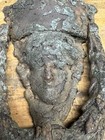 Antique Vintage Metal Face Door Knocker Cast Iron  Salvaged From Victorian Home 
