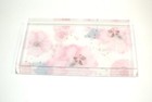 Acrylic Jewelry Tray Pink Floral Flowers Clear Sides Dish Container Colorful