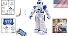 Large Intelligent Rc Robot With Led Eyes - Engaging Educational Toy For Kids
