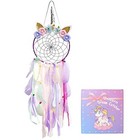 Led Lighted Up Unicorn Dream Catcher Wall Decor Colorful Feather Dreamcather 