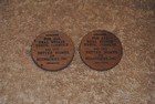 Vintage 1971 Better Homes Of Milwaukee Real Estate Promo Wooden Coins