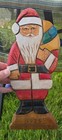  Vintage Folk Art Santa Claus Carved Wood Wooden 1925 Wall Decor