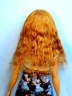 Barbie Doll Wig Size 4 Tibetan Lamb Mohair Ooak Custom  63 Golden Red