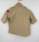 Boy Scouts Of America Cub Scout Uniform Youth Shirt Vented Beige Girls Large