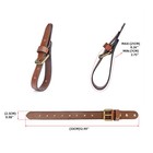 Tourbon Leather Hanging Straps Gun Rack Wall Mount Display For Rifle Shotgun