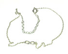 Dainty Sterling Silver 925 Adjustable Infinity Ankle Bracelet Size 9-11 Anklet