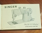 Original Singer Sewing Machine Instruction Book Model Style-o-matic 328