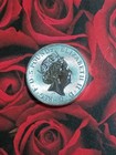 2022 2 Ounces British 5 Pounds  9999 Fine Silver Lion Of England Queens Beasts