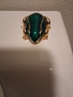 Vintage Estee Lauder Green Enamel Gold Frog Solid Perfume Compact  pill Holder
