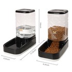 Automatic Cat Feeder  Gravity Food And Water Dispenser Bowl Set For Small Med   