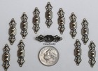  1484 Antiqued Gold Art Deco 2 Ring Connector - 12 Pc Lot
